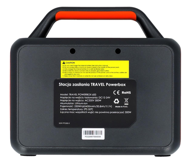 VOLT OUTLET - Magazyn energii TRAVEL POWERBOX OPTI 600 (300W) - 1341137 - zdjęcie 4